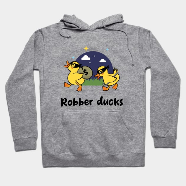 Robber ducks (on light colors) Hoodie by Messy Nessie